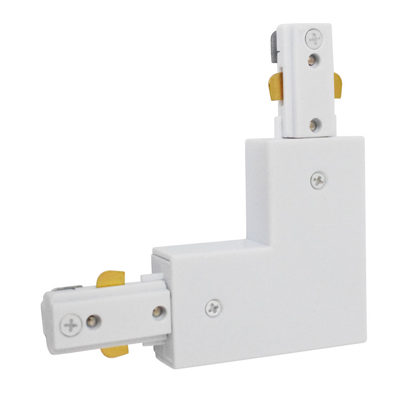 Jeffrey connecteur en L pour section de rail, Blanc mat
