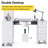 Avriel L-Shaped Manicure Table with Drawers and Shelves for Storage, Nail Table Station with Electric Dust Collector, Wrist Cushion-103569369