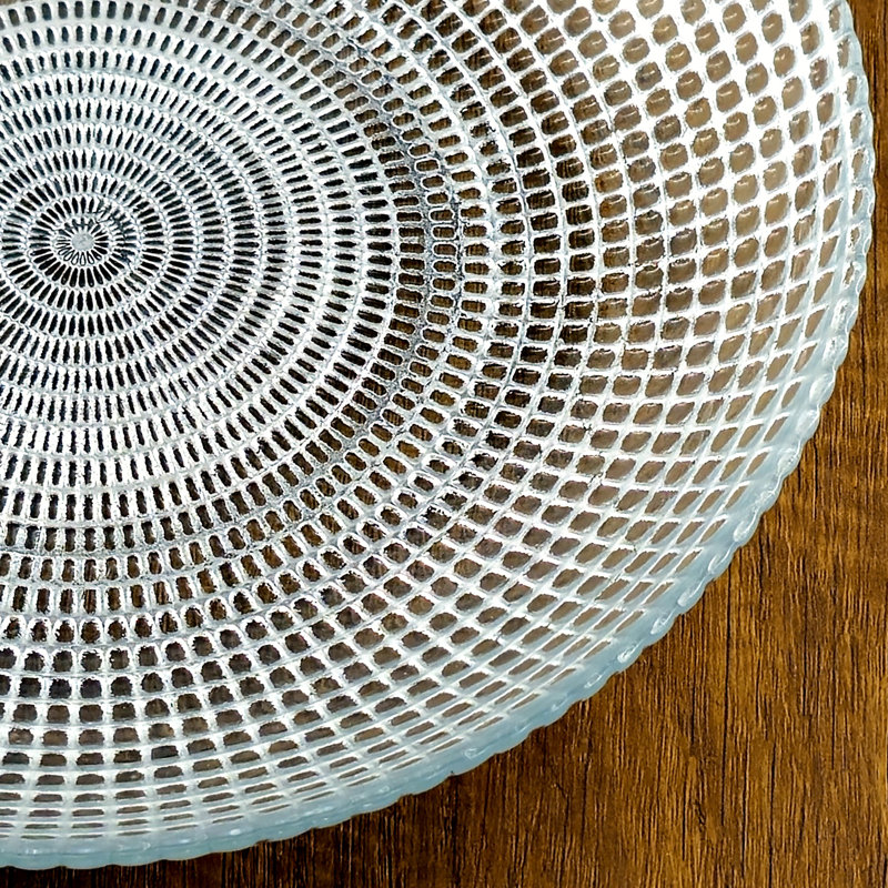 Assiette à soupe en verre doré Pyle, Argent