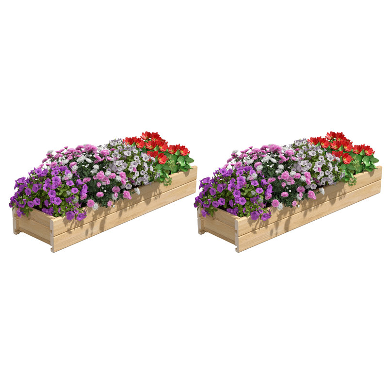 Sewole Railing Planter, 46" H x 11" W x 7" D