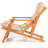 Rustic Garden Table & Chairs Set (3 Pieces), Solid Beech Wood, Table: 15.7 x 15.7 x 15.7 inches | Chairs: 19.7 x 31.9 x 19.7 inches | No Varnish, Water-Based Preservative, Brown & Cream Color | Perfect for Outdoor Dining