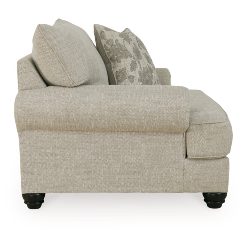 Dunham Upholstered Accent Chair with Ottoman