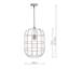 Arley 1 - Light Satin Nickel Lantern Pendant