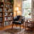Upholstered Dining Chair with Wooden Legs-1137164247