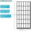 38"x72" Shower Door In Matte Black - Single Panel, Modern Bathroom Essential Fixed 38" W X 72" H Enhancing Luxury
