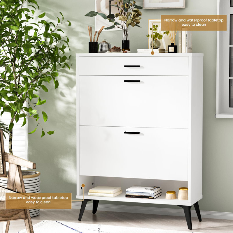 Meuble de rangement Slim, Blanc