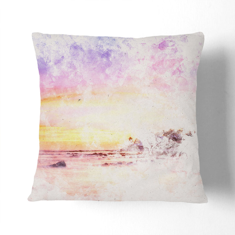 Square Throw Cushion, 40cm H x 40cm W x 15cm D
