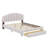 Upholstered Platform Bed With Drawer-1106813773