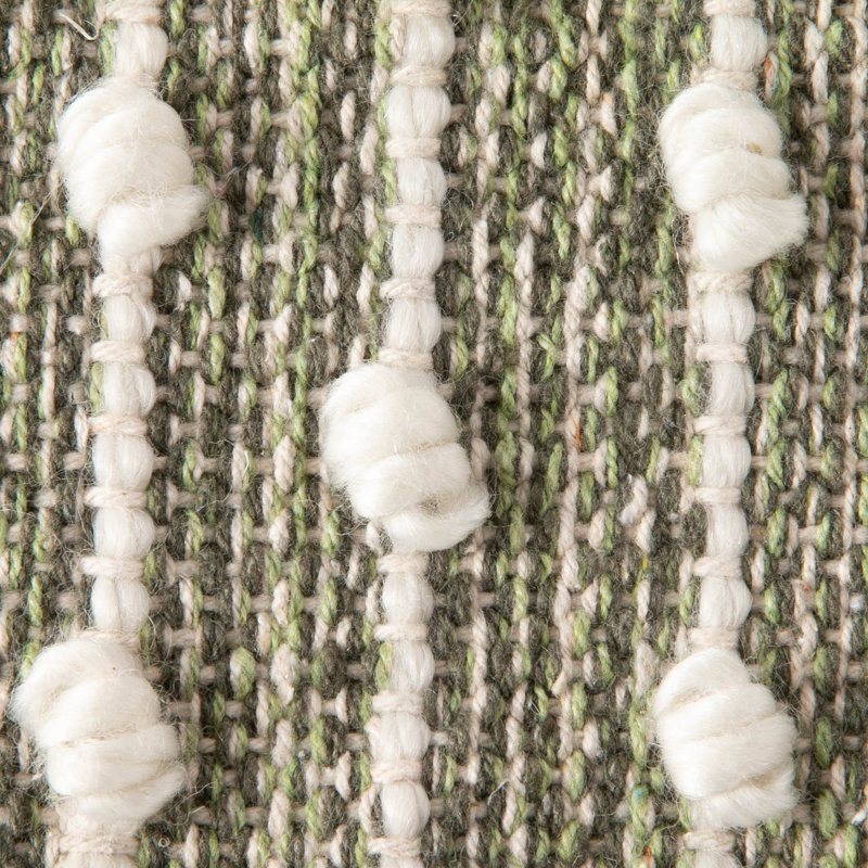 Tapis vert en coton Looped