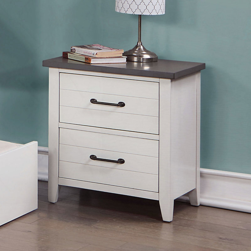 2-Drawers Bedside Table