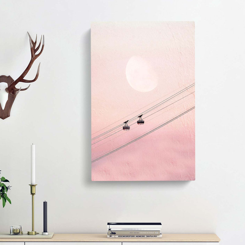 Cable Car To The Moon - Wrapped Canvas, 76cm H x 50cm W x 3cm D