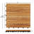12" x 12" Acacia Wood Interlocking Deck Floor for Outdoor & Indoor 