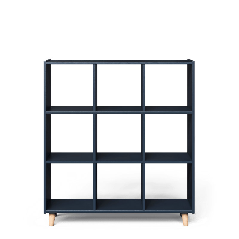 Neuf cubes, Scandi - Bleu marine / Naturel