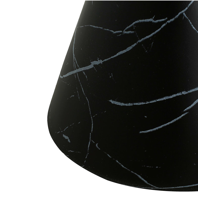 Table d'appoint / de table d'extérieur en béton léger MGO pour l'extérieur, marbre noir