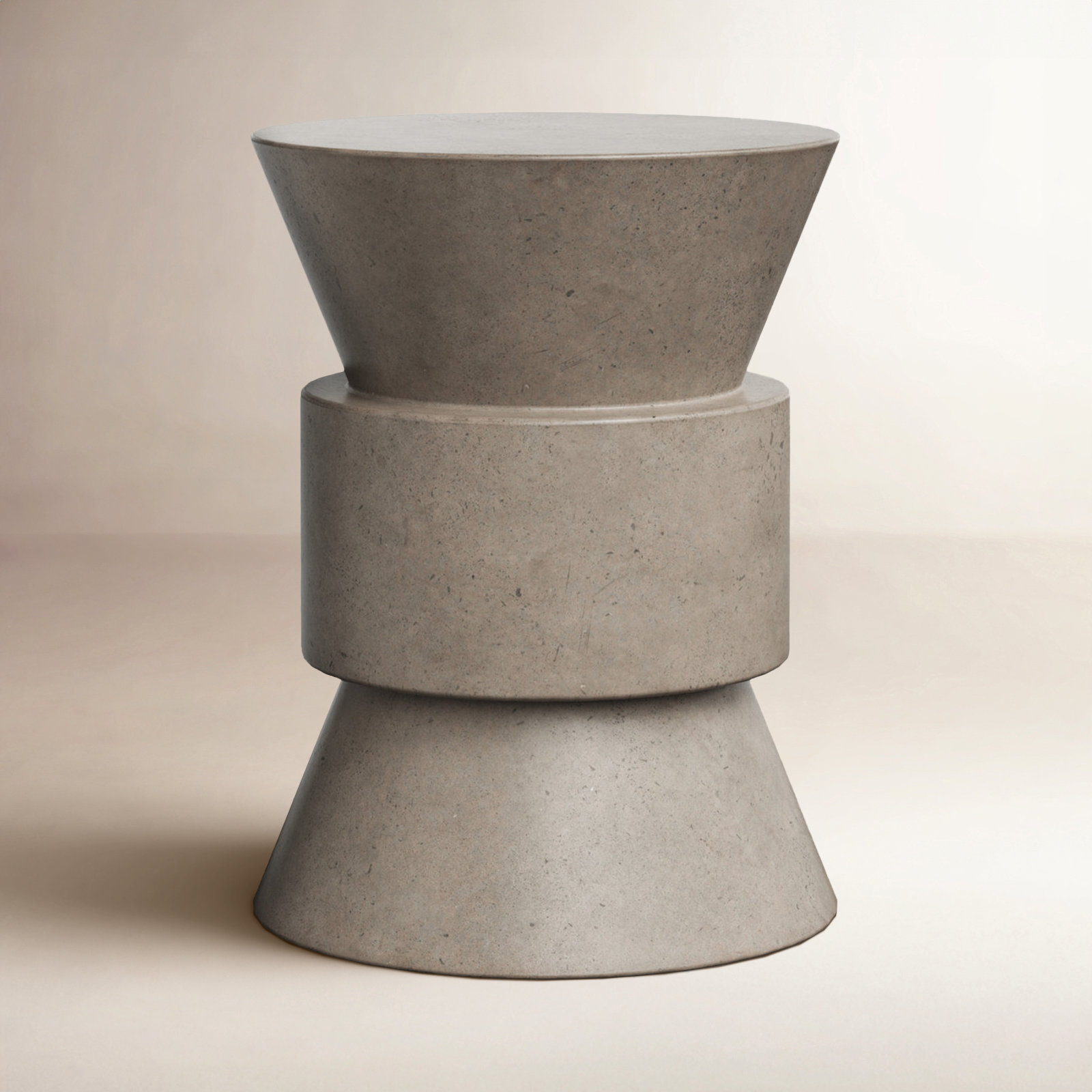 Kareen Accent Stool, Concrete