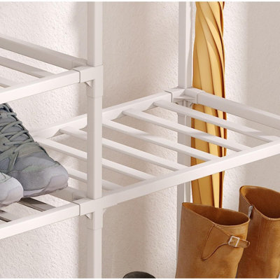 Bamboo Shoe Rack 7 Rows – Sturdy and Spacious Shoe Organizer with Multi-Row Storage