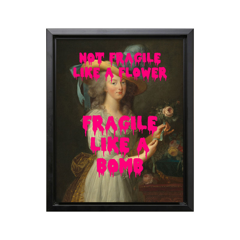 «Fragile Like A Bomb No2», Sans cadre, Poster, H 12 po x l 16 po