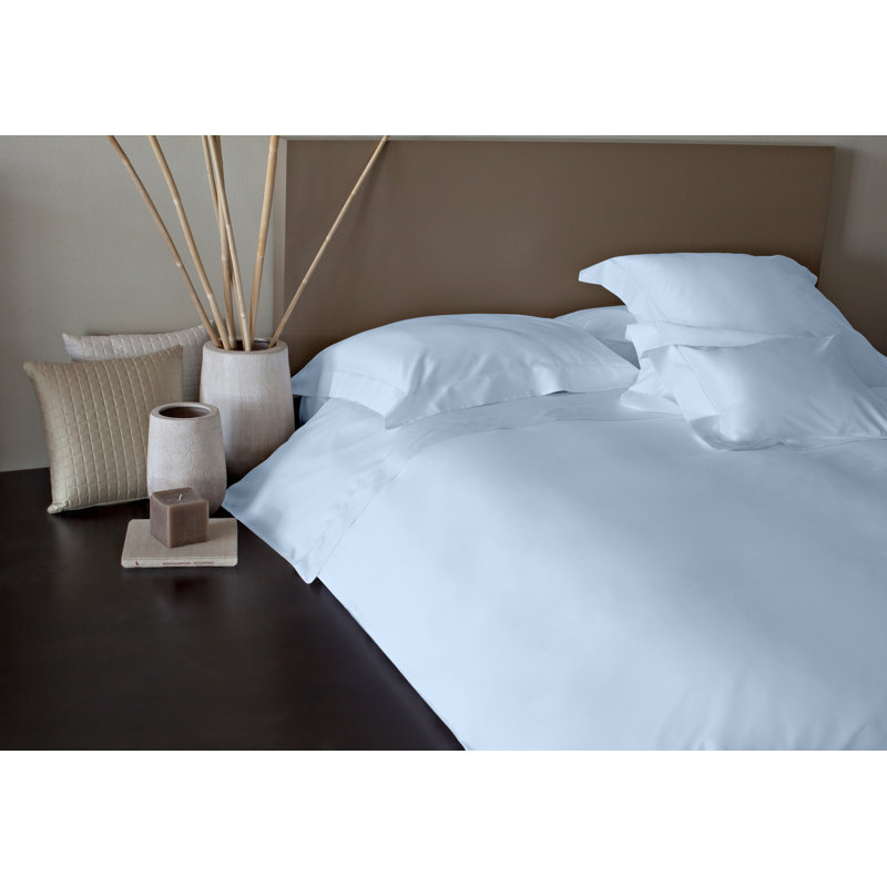 Raffaello Sateen Duvet Cover, Sky Blue, Queen Duvet Cover