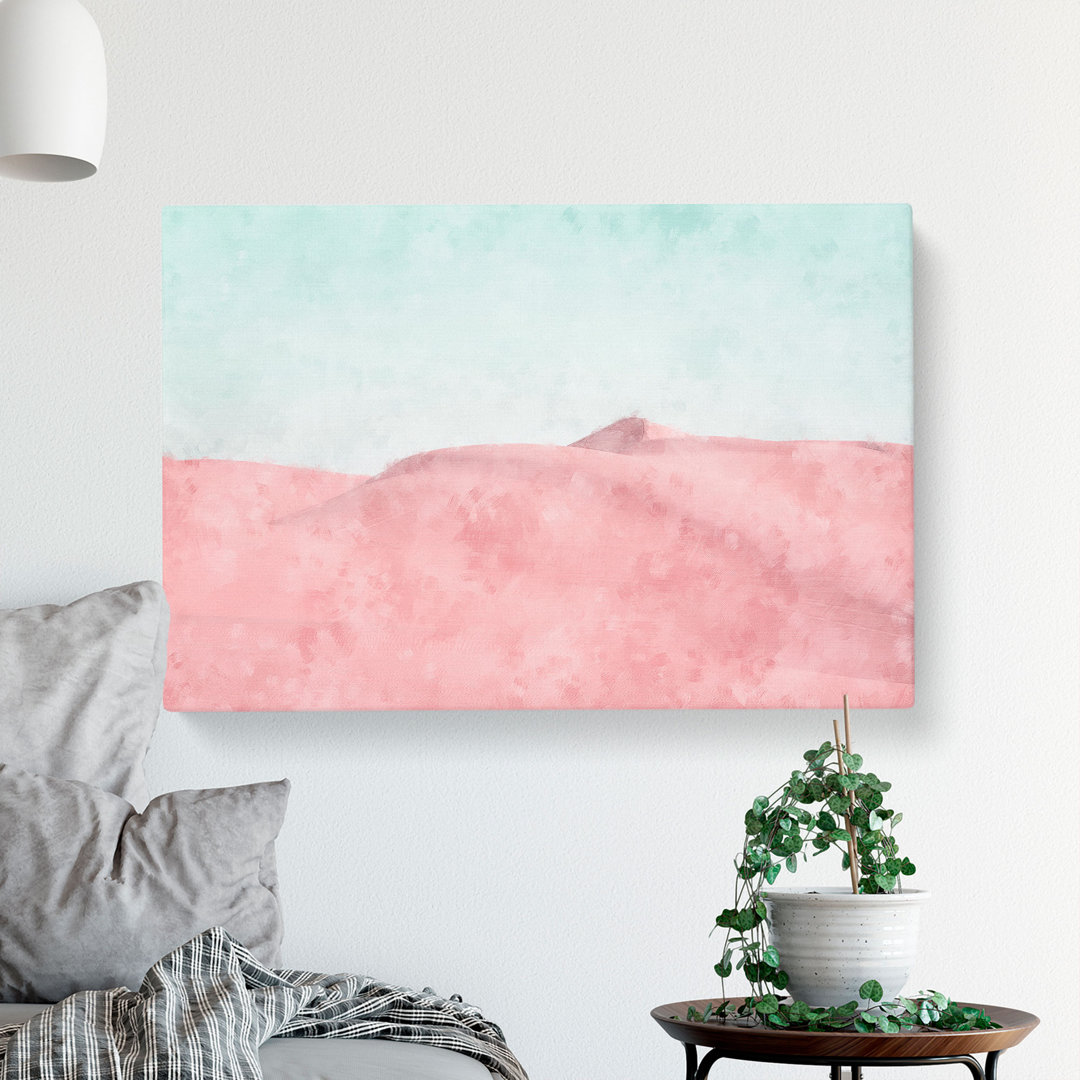 The Sand Dunes In Southern California Painting - Wrapped Canvas Graphic Art
