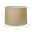 Abat-jour tambour en lin brun foncé-122899447