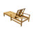 Acacia Wood Outdoor Chaise Lounge Chair With 3-Position Adjustable Backrest And High-Density Foam Cushion For Gardens Terraces Poolside-2048651050-2048651048