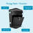 Maison Cast Aluminum Locking Wall Mount Mailbox Black-45393430