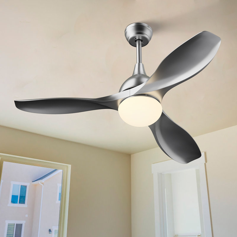 Conklin 48'' Ceiling Fan with LED Lights, Silver