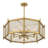 Muller 8-Light Chandelier in Warm Brass