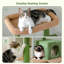 Grand arbre à chat pour chats d'intérieur, tour de chat à plusieurs niveaux avec très grands poteaux à griffer recouverts de sisal, condo confortable et perchoir supérieur