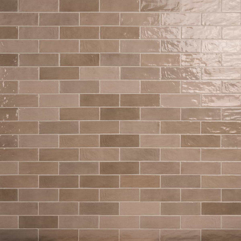 Portmore 3x8 Glazed Ceramic Tile, Taupe