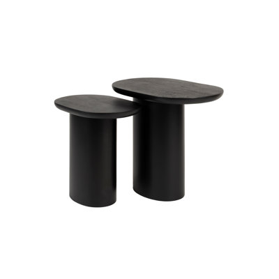 Bela Solid Wood Top Nesting Tables