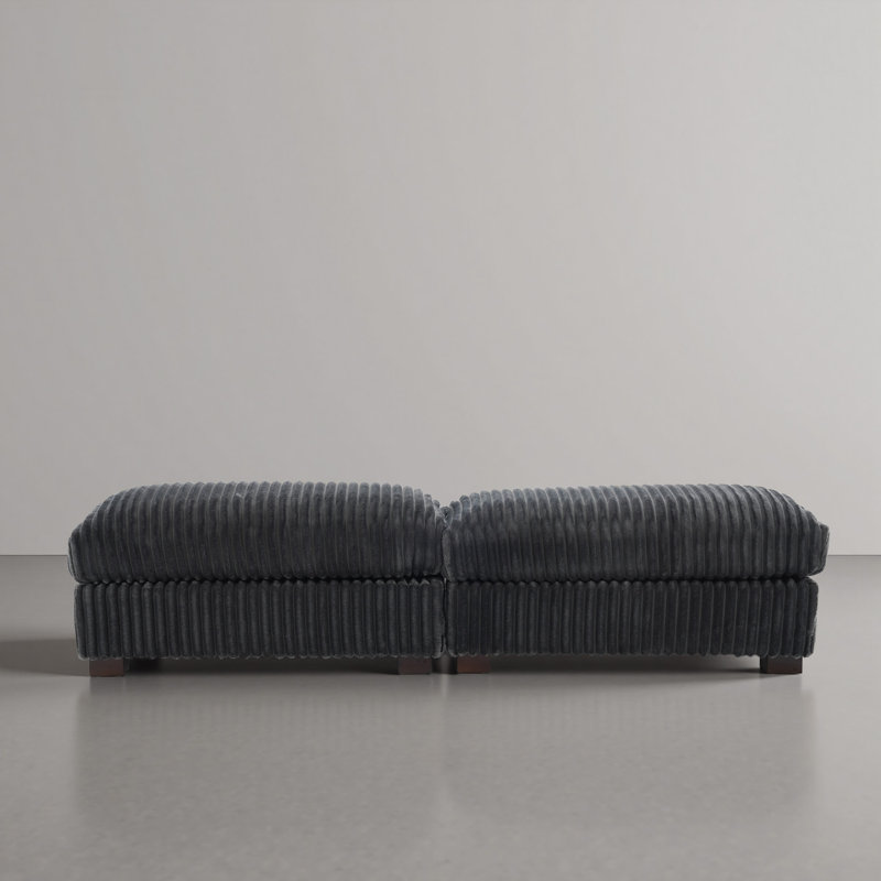 80.31cm Wide Rectangle Solid Colour Footstool Ottoman