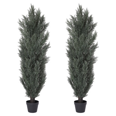Cyprès vert artificiel détachable