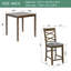 Ensemble de table de salle à manger 5 pièces à hauteur de comptoir avec chaises rembourrées Palermo