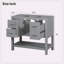 Base de meuble-lavabo simple 35,40 po seulement-100010835