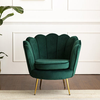 Bernier Velvet Barrel Chair
