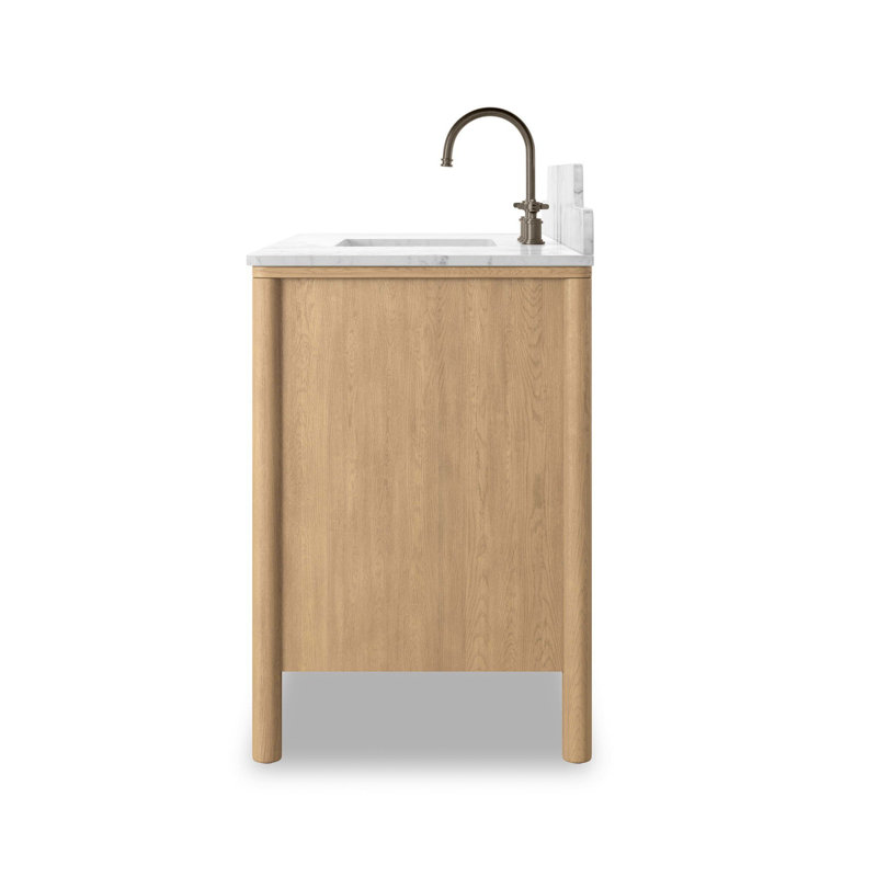 Porter Double Vanity-Carrara Marble, 48.5"