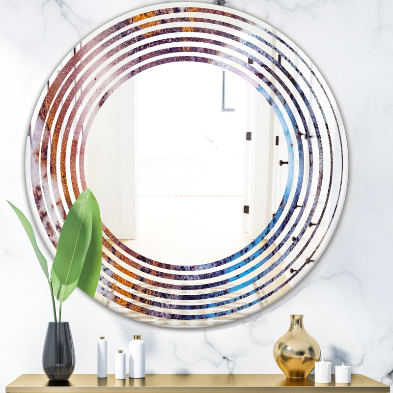 Miroir mural sans cadre 3 Modern & contemporary Wave GEODE, 23,6 po x 23,6 po