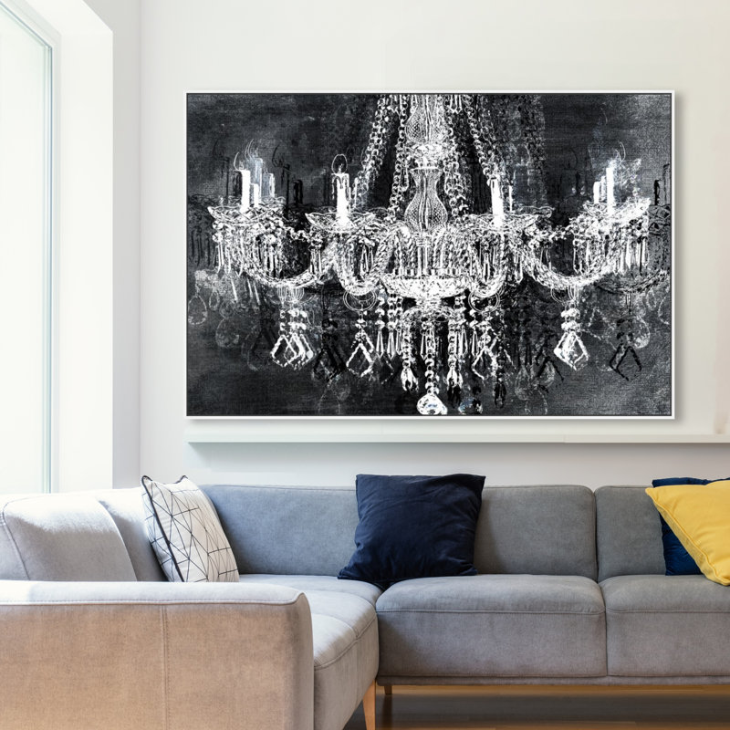 «Burst Creative Crystaltraction», impression sur toile tendue, Cadre blanc, H 36 po x l 54 po