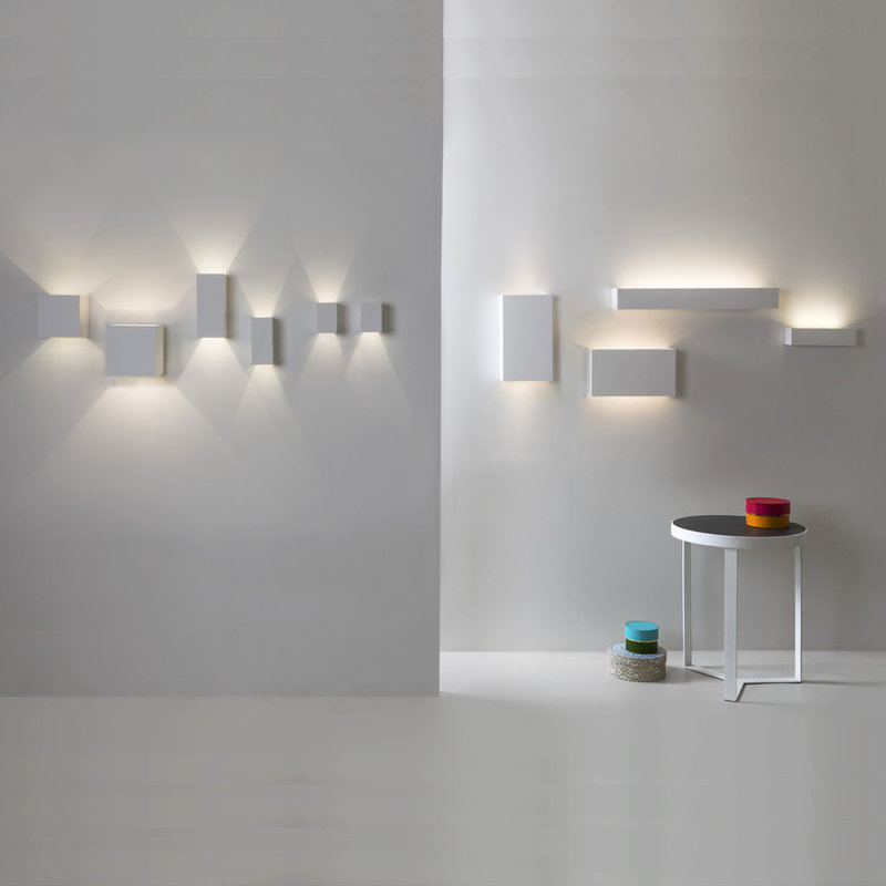 Pienza Ceramic 1 - Light LED Flush Mounted Sconce, 3.94" H x 2.76" W x 3.94" D