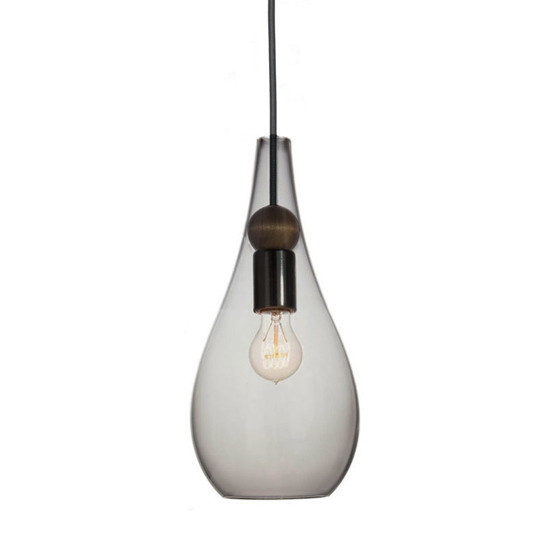 Earth 1 - Light Pendant, Clear, Matte Black