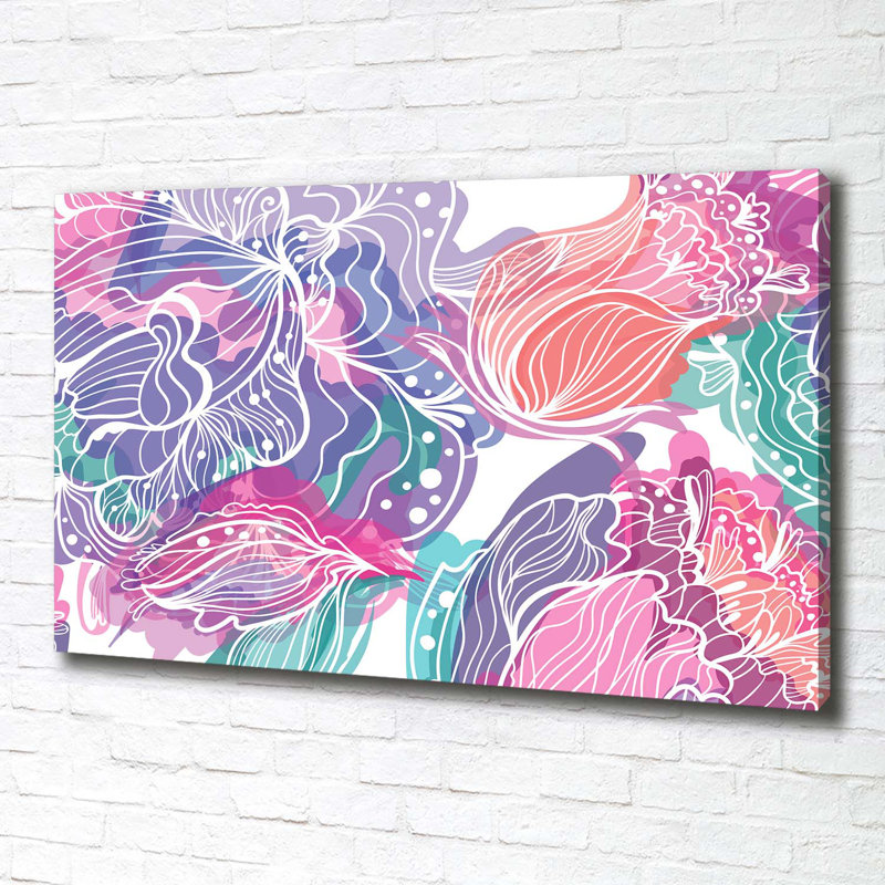 Magic Flowers - Wrapped Canvas Print