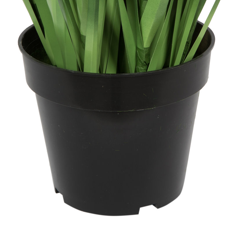 Herbe verte artificielle en pot, H 48 po x l 24 po x P 24 po