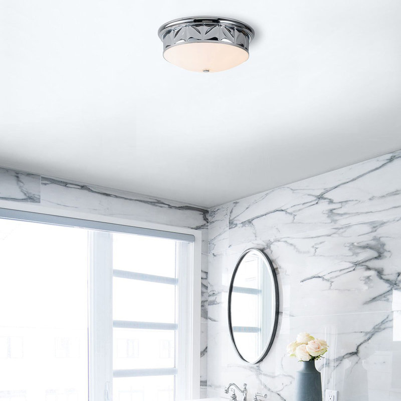 Epsilon 3 - Light Flush Mount, Polished Chrome