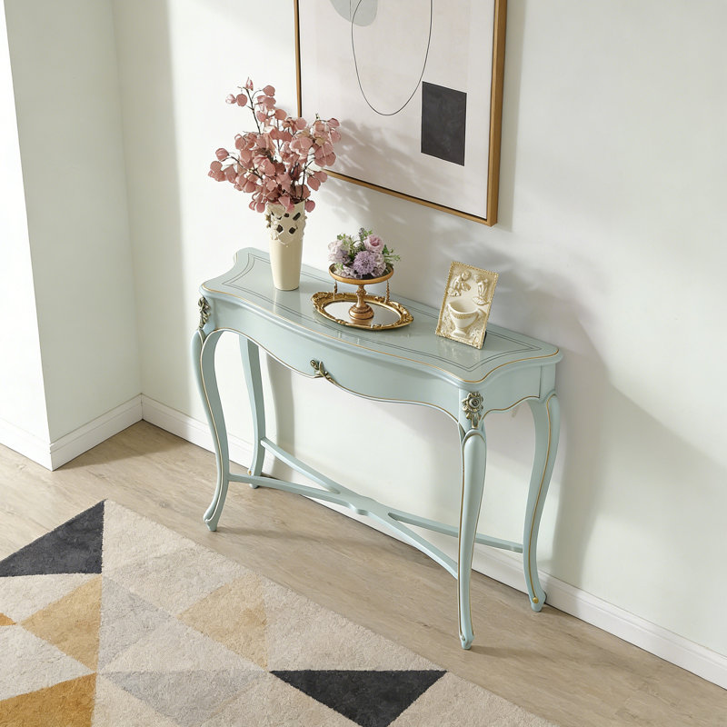 Console de style français peinte et sculptée, H 35,43 po x l 49,21 po x P 17,72 po