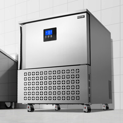 114L Commercial Blast Freezer 5 Trays Blast Chiller Chest Seafood Gelato