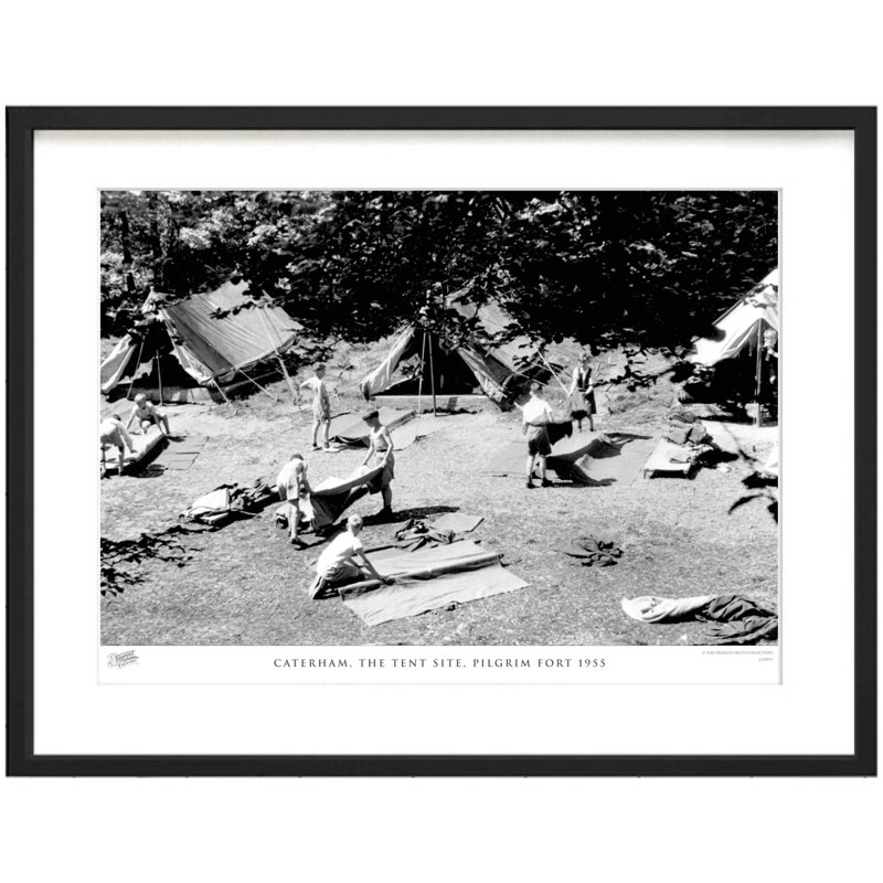 Caterham, The Tent Site, Pilgrim Fort 1955 by Francis Frith - Single Picture Frame Print, 60cm H x 80cm W x 2.3cm D