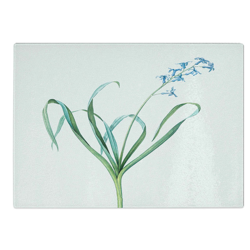 Glass Dutch Hyacinth by Pierre-Joseph Redoute Chopping Board, 39 cm W x 28.5 cm L