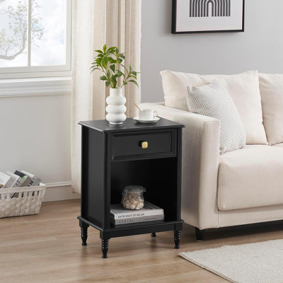 Abneer Manufactured Wood Bedside Table