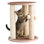 Griffoir pour chat PETMAKER - Griffoir avec base et perchoir recouverts de moquette - Protection contre les griffures pour chats d'intérieur - Beige